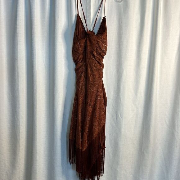 Anthropologie x Bhanuni by Jyoti Crochet Fringe Dress NWOT - Picture 6 of 8